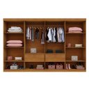 Ver imagem 3 de Roupeiro New Premium 8 Portas 4 Gavetas Benetil Móveis CINAMOMO/Off White