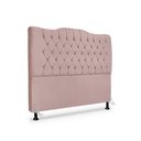 Ver imagem 2 de Kit Cabeceira e Calçadeira Baú Dunas Casal 140 Cm - Veludo Rose