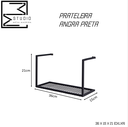 Ver imagem 3 de Nicho Prateleira Metal Estilo Industrial Organizador Angra