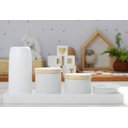 Ver mais imagens de Kit Higiene Bebê Moderno Porcelanas Bandeja Mdf Térmica K013 - Branco
