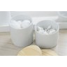 Kit Higiene Bebê Moderno Porcelanas Bandeja Mdf Térmica K013 - Branco - 2