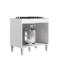 Ver imagem 4 de Balcão de Cozinha de 79 cm com Tampo para Cooktop 4 e 5 Bocas MDP Alinne Branco