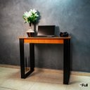 Ver imagem 6 de Mesa Escrivaninha Home Office Pequena Notebook Quarto Estudo