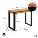 Ver imagem 2 de Mesa Escrivaninha Home Office Pequena Notebook Quarto Estudo