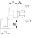 Ver imagem 5 de Acabamento Registro Quadrado Cubo Base Fabrimar Dourado
