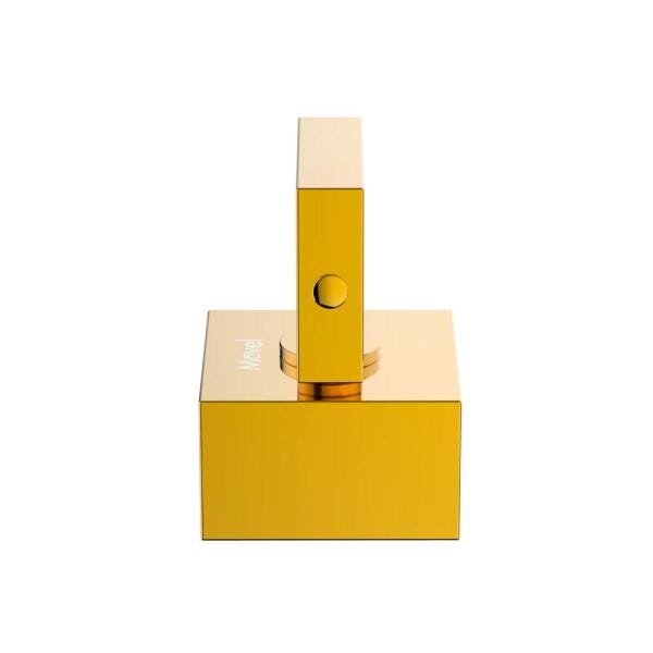 Acabamento Registro Quadrado Lux Base Deca Dourado Gold - 4