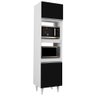 Paneleiro Cozinha Torre Quente 56cm Colorado Branco/preto - Lumil Móveis - 1