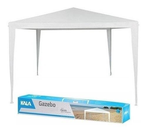 Tenda Gazebo Branca Kala Barraca Camping com Sacola 3,00x3,00m Cor:Branco - 3