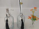 Ver imagem 2 de Kit para Lavabo Difusor com Varetas Saboneteira Vaso e Bandeja Espelhada