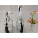 Ver imagem 6 de Kit para Lavabo Difusor com Varetas Saboneteira Vaso e Bandeja Espelhada