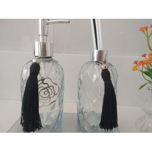Kit para Lavabo Difusor com Varetas Saboneteira Vaso e Bandeja Espelhada