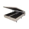 Cama Box Baú Bipartido King 193x203x 40 Premium Sued Bege - 1
