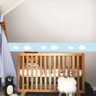 Faixa Decorativa Quarto Bebê Infantil Nuvens Azul 10m - 1