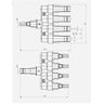Conector Mc4 Tipo T 4 Vias 4x1 Painel Energia Solar 40a - 5