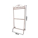 Ver imagem 2 de Arara Desfile 2 Niveis Dobravel 0,80x1,70m Retro Rose Gold