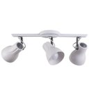 Ver imagem 1 de Spot Sobrepor Trilho Direcionável Octa Plus Branco c/ Cinza 03 Lâmpadas E27 Bivolt Design Moderno Qu