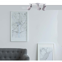 Ver imagem 3 de Spot Sobrepor Trilho Direcionável Octa Plus Branco c/ Cinza 03 Lâmpadas E27 Bivolt Design Moderno Qu