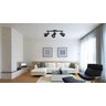 Spot Sobrepor Trilho Direcionável Octa Plus Preto 03 Lâmpadas E27 Bivolt Design Moderno Quarto/Sala - 2