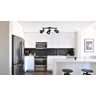 Spot Sobrepor Trilho Direcionável Octa Plus Preto 03 Lâmpadas E27 Bivolt Design Moderno Quarto/Sala - 3