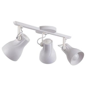 Spot Sobrepor Trilho Direcionável Octa Plus Branco 03 Lâmpadas E27 Bivolt Design Moderno Quarto/Sala