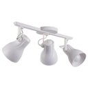 Ver imagem 1 de Spot Sobrepor Trilho Direcionável Octa Plus Branco 03 Lâmpadas E27 Bivolt Design Moderno Quarto/Sala