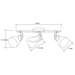 Spot Sobrepor Trilho Direcionável Octa Plus Cobre 03 Lâmpadas E27 Bivolt Design Moderno Quarto/Sala - 4