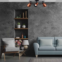 Ver imagem 3 de Spot Sobrepor Trilho Direcionável Octa Plus Cobre 03 Lâmpadas E27 Bivolt Design Moderno Quarto/Sala