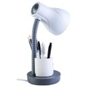 Ver imagem 2 de Luminária de Mesa Escritório Estudo Spiralle Porta Lápis Caneta Cinza