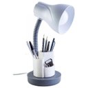 Ver imagem 1 de Luminária de Mesa Escritório Estudo Spiralle Porta Lápis Caneta Cinza