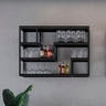 Prateleira Estante Moderna Estilo Industrial Factory 100x40x70 Cor mdf Preto - 2