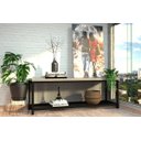 Ver imagem 1 de Aparador de Metalon e Madeira Decorativo Lines - Gianduia - 2,00x0,50x0,90M