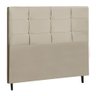 Cabeceira Casal Jbe Moveis Style 144cm Bege Cama Box 138cm - 1
