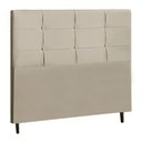Ver imagem 1 de Cabeceira Casal Jbe Moveis Style 144cm Bege Cama Box 138cm