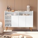 Ver imagem 2 de Buffet Aparador Celta Branco com Design Moderno e Amplo Espaço para Organização