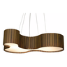 Lustre Pendente Anêmona 70cm – Madeira Imbuia, Design Orgânico, Bivolt - 1