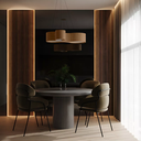 Ver imagem 2 de Lustre Pendente Anêmona 70cm – Madeira Imbuia, Design Orgânico, Bivolt