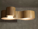 Ver imagem 3 de Lustre Pendente Anêmona 70cm – Madeira Imbuia, Design Orgânico, Bivolt