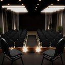Ver imagem 2 de Kit 8 Cadeiras Hoteleiras Auditório Empilhável Sintético M23 Preto - Mpozenato