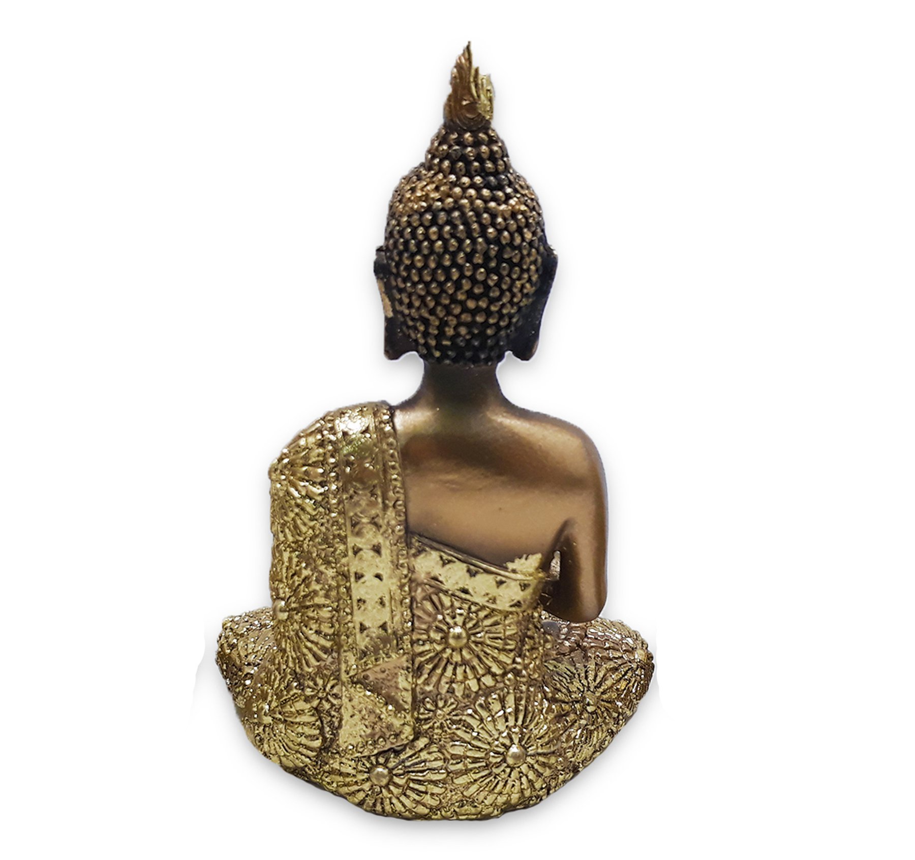 Buda Tailandês Yoga Rezando Buda Cobre Brilhante 12 cm - 3