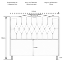Ver imagem 5 de Cabeceira Greta 195cm Estofada Veludo p/ Cama Box Casal King Quarto