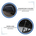 Ver imagem 4 de Base Box Baú Queen 158x198x42 Suede Bege Pistão a Gás