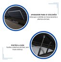 Ver imagem 4 de Base Box Baú Queen 158x198x42 Suede Bege Pistão a Gás