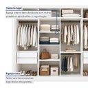 Ver imagem 6 de Guarda Roupa Casal com Espelho 4 Portas de Correr e 4 Gavetas 279,3cm Premium Jade