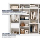 Ver imagem 7 de Guarda Roupa Casal com Espelho 4 Portas de Correr e 4 Gavetas 279,3cm Premium Jade