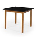 Ver imagem 2 de Mesa Linha Elisa Tamanho 90x90cm 4 Lugares Tampo Mdf:preto