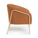 Ver imagem 6 de Poltrona Sala Decorativa Kit 2 Stella Base Alta Tubo Champanhe Sintético Pu D03 - D'Rossi Cor