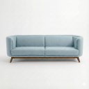 Ver imagem 2 de Sofá Dekorien Luminne 230cm Bouclé Azul Acqua Sala Premium