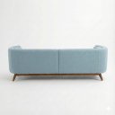 Ver imagem 4 de Sofá Dekorien Luminne 230cm Bouclé Azul Acqua Sala Premium