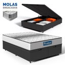 Ver imagem 3 de Cama Box Baú com Colchão de Molas Ensacadas Double Face Essence Probel Queen 158cm