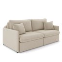 Ver imagem 7 de Sofá Reclinável e Retrátil Gandalf Bipartido 234cm Caixa Zero com Almofadas Veludo Bege G33 -